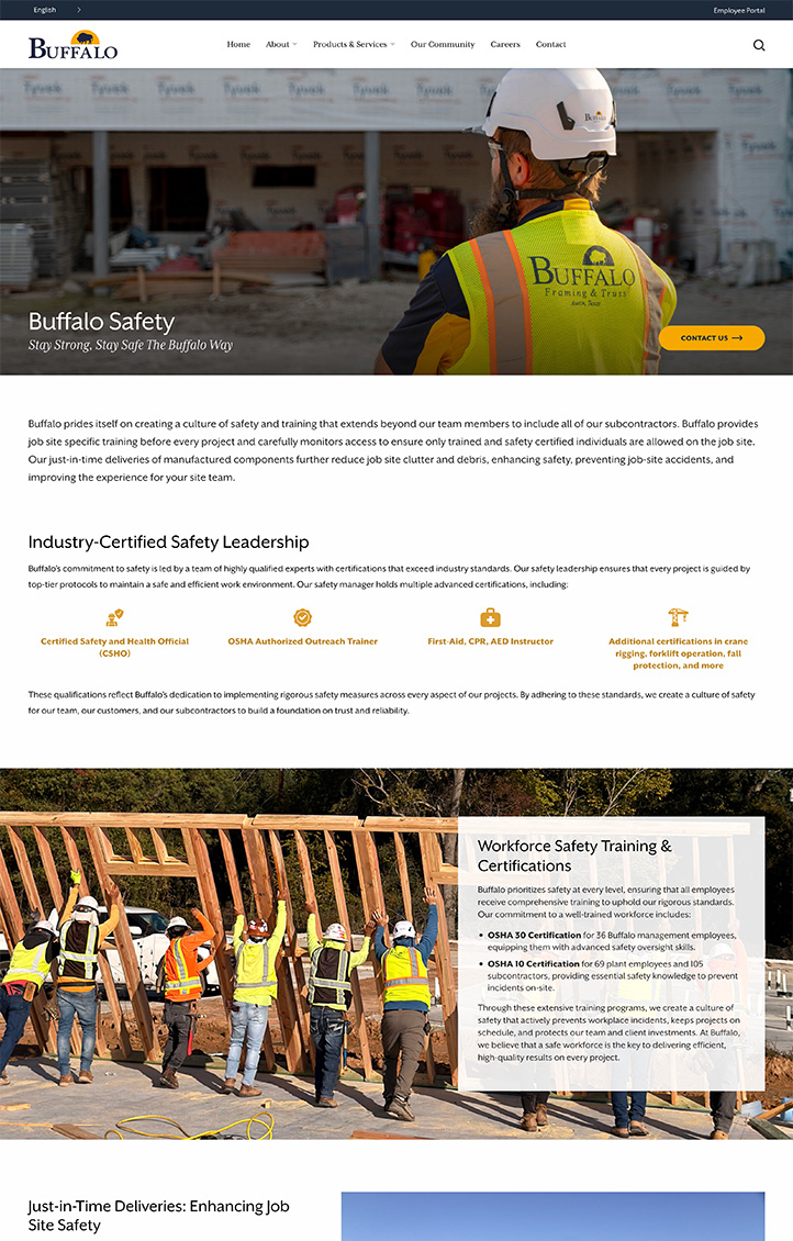 Buffalo Website - Safety