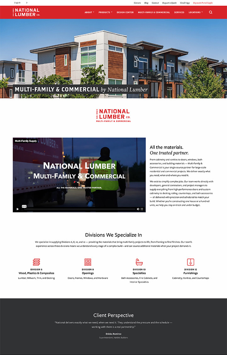 National Lumber Website